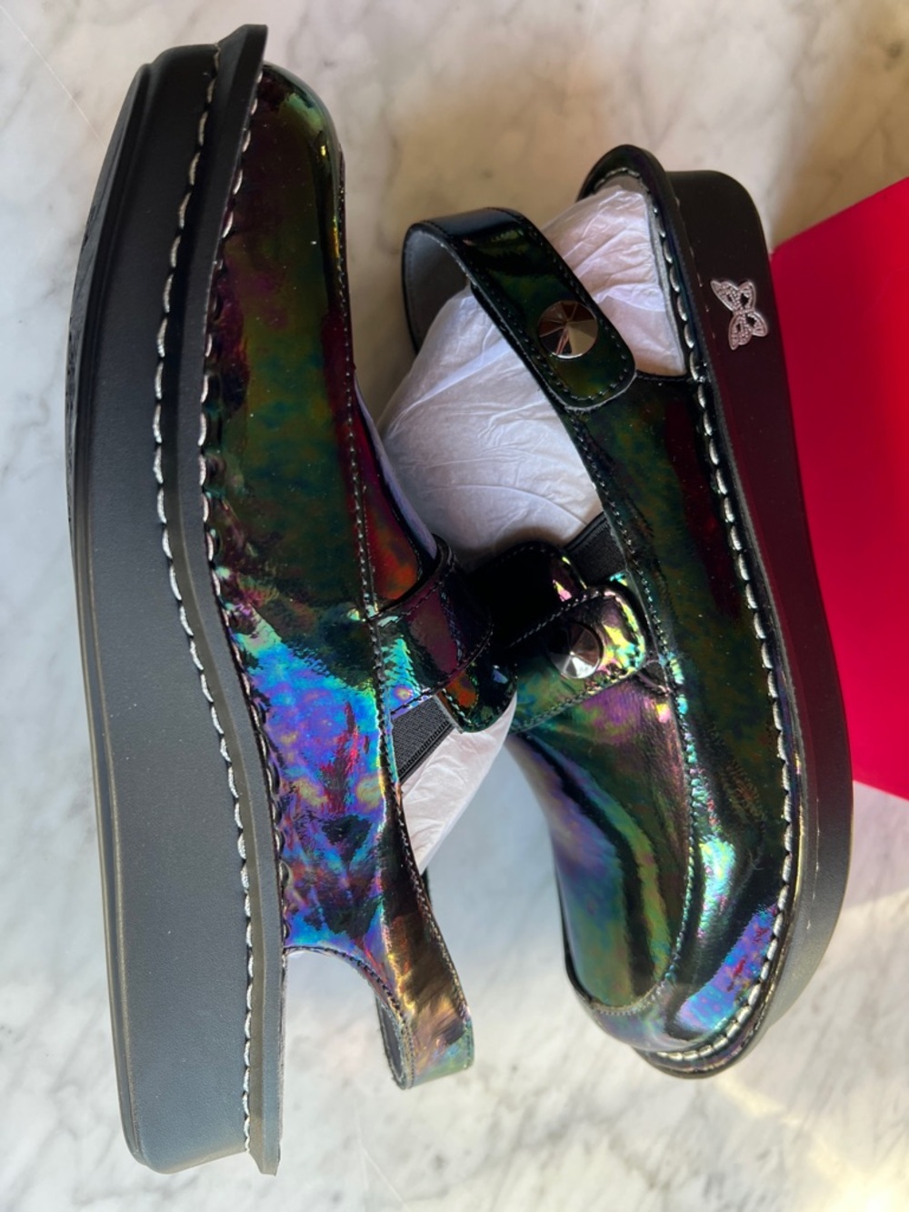 New in Box Alegria Farah Slickery Patent Sz 39 Us 9 - Picture 5 of 6